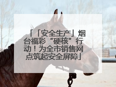 「安全生产」烟台福彩“硬核”行动！为全市销售网点筑起安全屏障