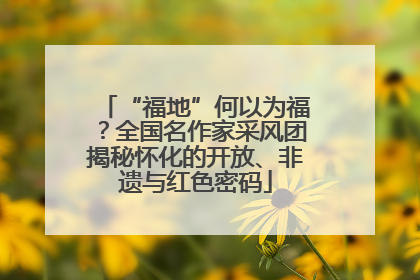 “福地”何以为福？全国名作家采风团揭秘怀化的开放、非遗与红色密码