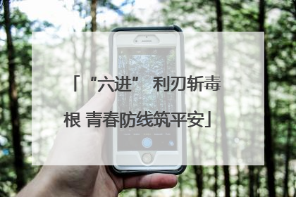 “六进” 利刃斩毒根 青春防线筑平安