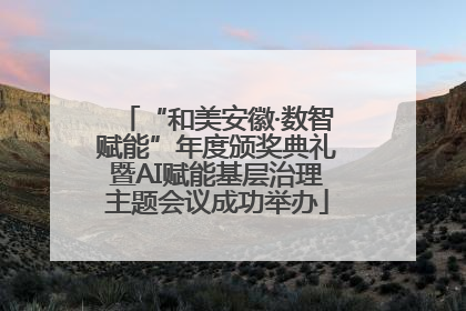 “和美安徽·数智赋能”年度颁奖典礼暨AI赋能基层治理主题会议成功举办