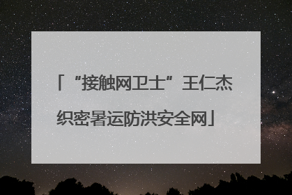 “接触网卫士”王仁杰织密暑运防洪安全网