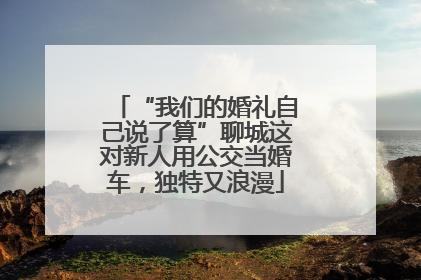 “我们的婚礼自己说了算”聊城这对新人用公交当婚车，独特又浪漫