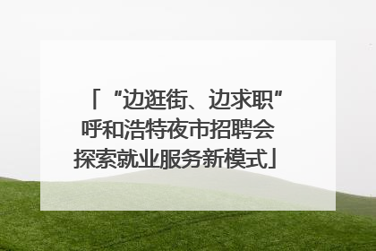 “边逛街、边求职” 呼和浩特夜市招聘会探索就业服务新模式