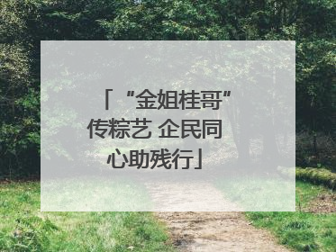 “金姐桂哥”传粽艺 企民同心助残行