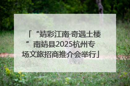 “靖彩江南·奇遇土楼”南靖县2025杭州专场文旅招商推介会举行
