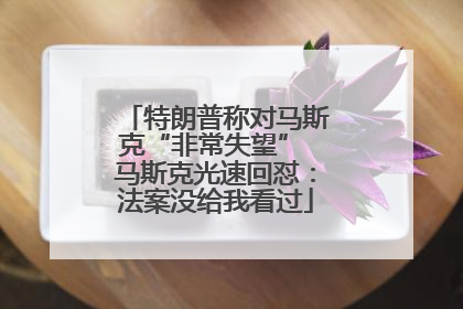 特朗普称对马斯克“非常失望” 马斯克光速回怼：法案没给我看过