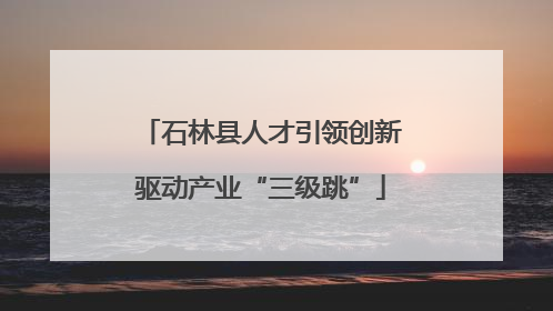石林县人才引领创新驱动产业“三级跳”