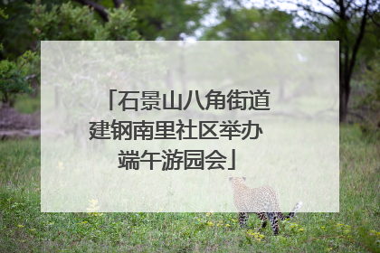 石景山八角街道建钢南里社区举办端午游园会
