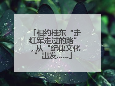 相约桂东“走红军走过的路”，从“纪律文化”出发……