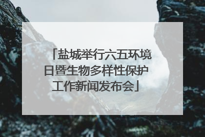 盐城举行六五环境日暨生物多样性保护工作新闻发布会