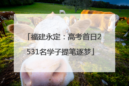 福建永定：高考首日2531名学子提笔逐梦