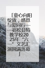 童心向阳绽放，感恩与爱同行——宿松县特教学校2025年“六一”文艺汇演圆满落幕