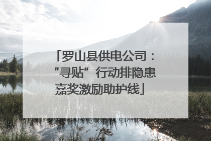 罗山县供电公司：“寻贴”行动排隐患 嘉奖激励助护线