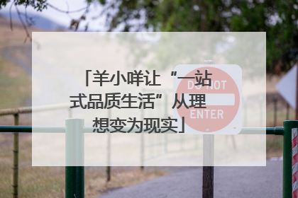 羊小咩让“一站式品质生活”从理想变为现实