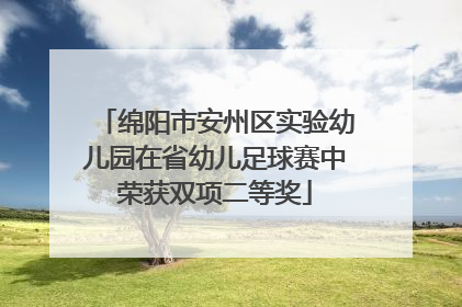 绵阳市安州区实验幼儿园在省幼儿足球赛中荣获双项二等奖