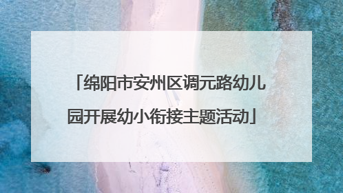 绵阳市安州区调元路幼儿园开展幼小衔接主题活动