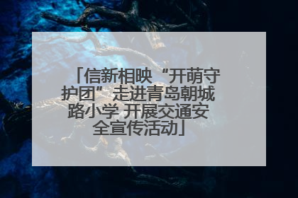 信新相映“开萌守护团”走进青岛朝城路小学 开展交通安全宣传活动