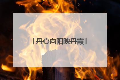 丹心向阳映丹霞
