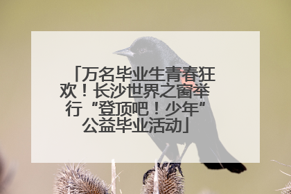 万名毕业生青春狂欢！长沙世界之窗举行“登顶吧！少年”公益毕业活动