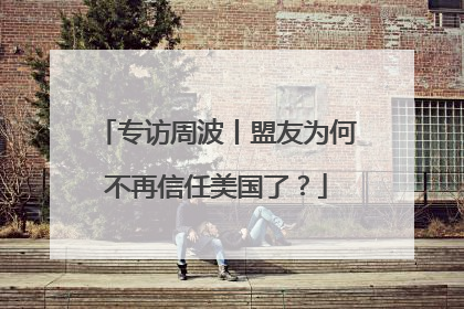 专访周波丨盟友为何不再信任美国了？