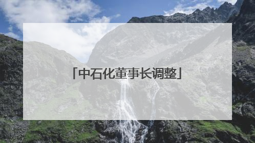 中石化董事长调整