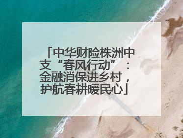 中华财险株洲中支“春风行动”：金融消保进乡村，护航春耕暖民心