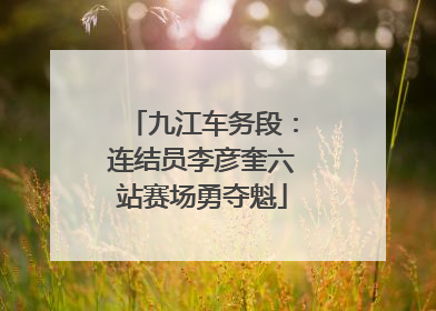 九江车务段：连结员李彦奎六站赛场勇夺魁