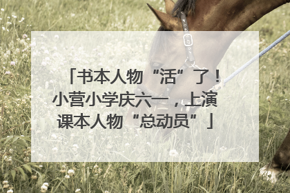 书本人物“活”了！小营小学庆六一，上演课本人物“总动员”