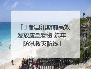于都县汛期前高效发放应急物资 筑牢防汛救灾防线