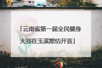 云南省第一届全民健身大赛在玉溪燃情开赛