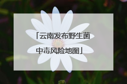 云南发布野生菌中毒风险地图
