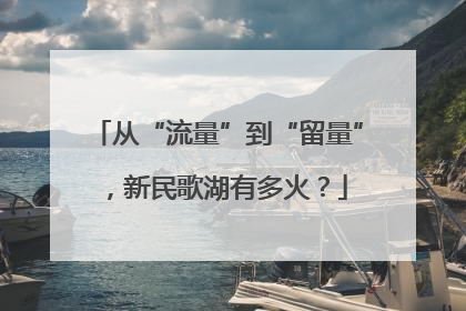 从“流量”到“留量”，新民歌湖有多火？