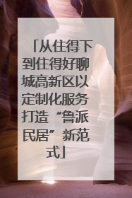从住得下到住得好聊城高新区以定制化服务打造“鲁派民居”新范式