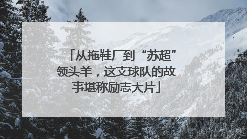 从拖鞋厂到“苏超”领头羊，这支球队的故事堪称励志大片
