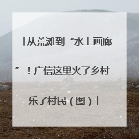 从荒滩到“水上画廊”！广信这里火了乡村 乐了村民（图）
