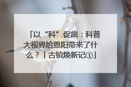 以“科”促旅：科普大视界给恩阳带来了什么？丨古镇焕新记①