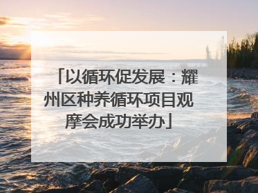 以循环促发展：耀州区种养循环项目观摩会成功举办