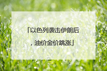 以色列袭击伊朗后，油价金价跳涨