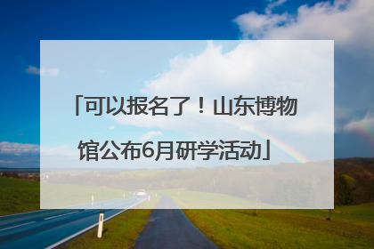 可以报名了！山东博物馆公布6月研学活动