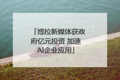 博拉新媒体获政府亿元投资 加速AI企业应用