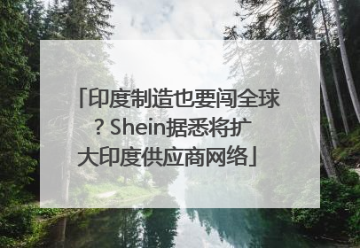 印度制造也要闯全球？Shein据悉将扩大印度供应商网络