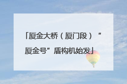 厦金大桥（厦门段）“厦金号”盾构机始发