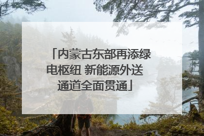内蒙古东部再添绿电枢纽 新能源外送通道全面贯通