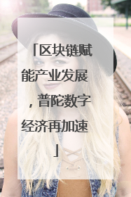 区块链赋能产业发展，普陀数字经济再加速