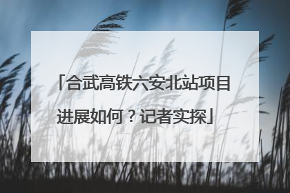合武高铁六安北站项目进展如何？记者实探