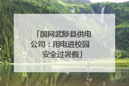 国网武陟县供电公司：用电进校园  安全过暑假