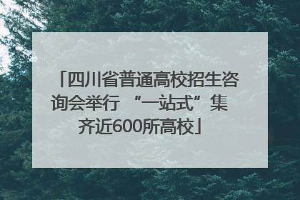 四川省普通高校招生咨询会举行 “一站式”集齐近600所高校