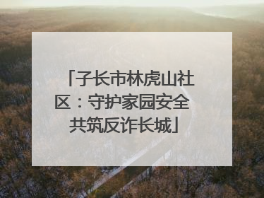 子长市林虎山社区：守护家园安全 共筑反诈长城