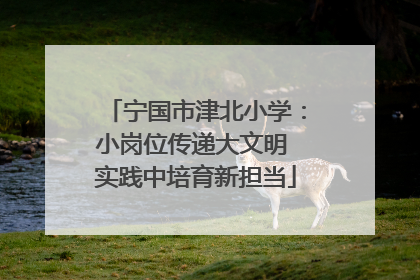 宁国市津北小学：小岗位传递大文明 实践中培育新担当