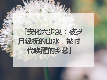 安化六步溪：被岁月轻抚的山水，被时代唤醒的乡愁